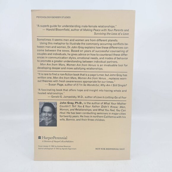 Men Are from Mars Women Are from Venus Book and Audio CD Set John Gray 1992 - Picture 3 of 16